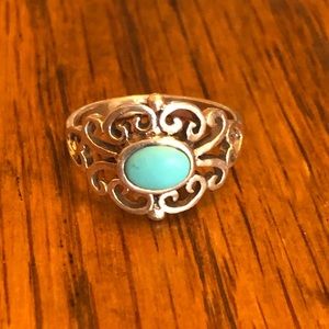 Turquoise sterling ring